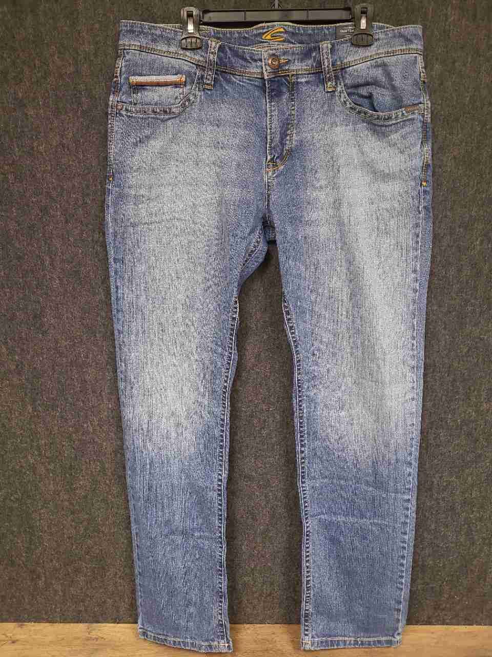 Camel Active Men's Hudson Comfort Fit Blue Wash Stretch Denim Jeans