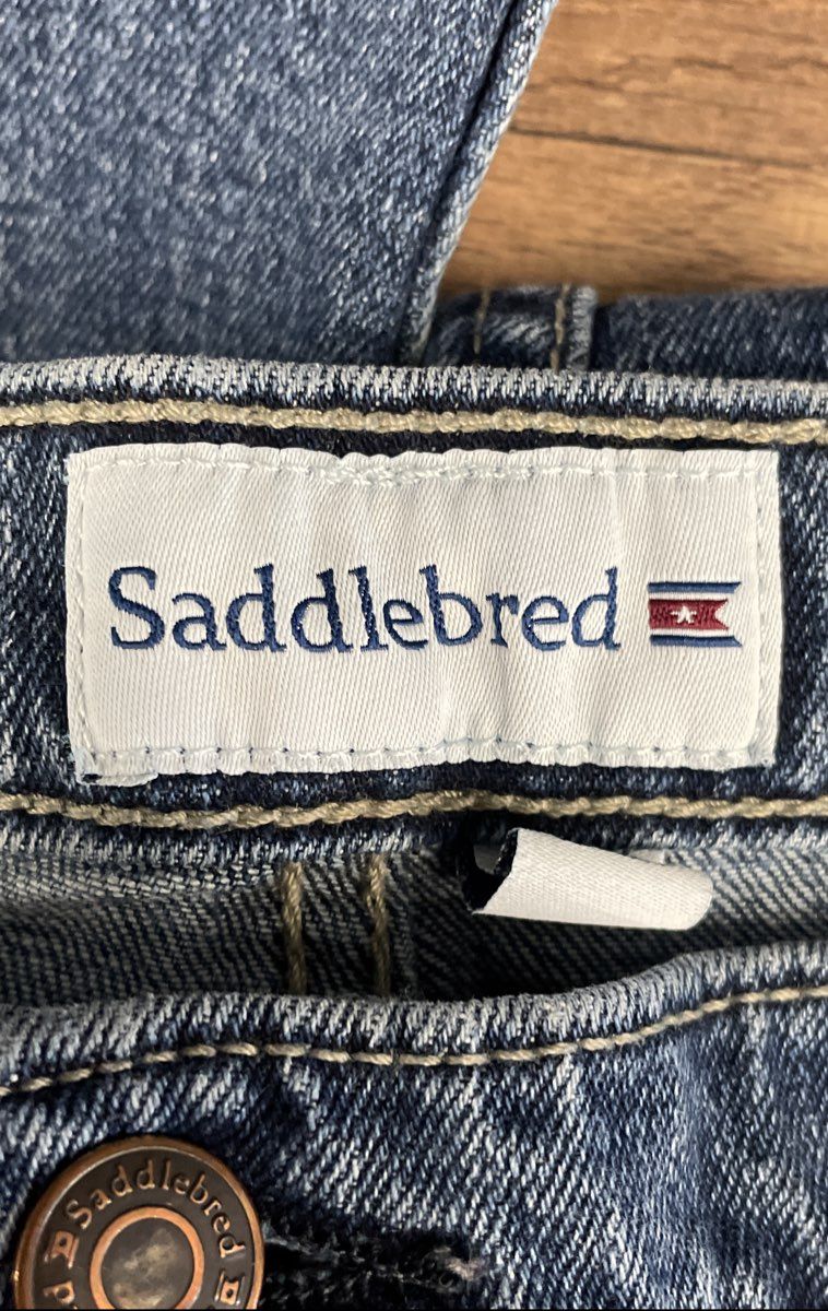 Saddlebred Men's Blue Tapered Fit Denim Jeans Sz 40x30