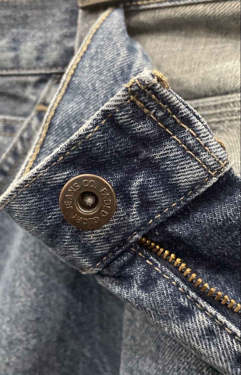 Faded Glory Men's Blue Carpenter Jeans 100% Cotton Denim Workwear Size 46x32