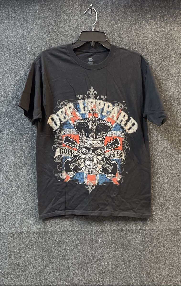 Def Leppard Rock of Ages Tour 2012 T-Shirt Hanes ComfortSoft Sz M