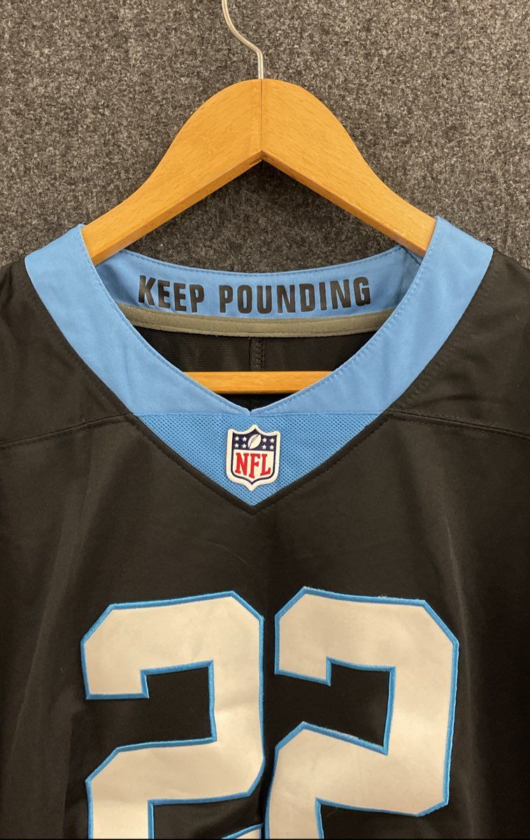 Nike Men's Carolina Panthers Christian McCaffrey #22 Game Jersey Black Sz M