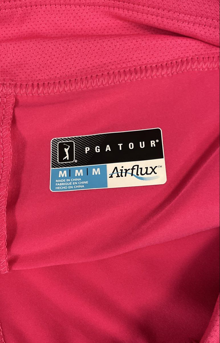 PGA Tour Women's Pink Airflux Textured Golf Skort Pockets Sz M