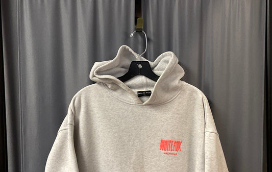 White Fox Women's Archive 6.0 Gray Heather Pullover Hoodie Sz M/L