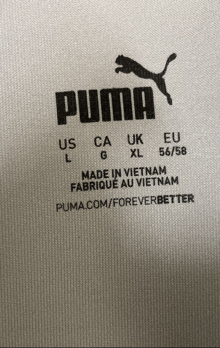 Puma Men's Light Gray Quarter Zip Pullover SF 1834 Embroidered Logo Size L