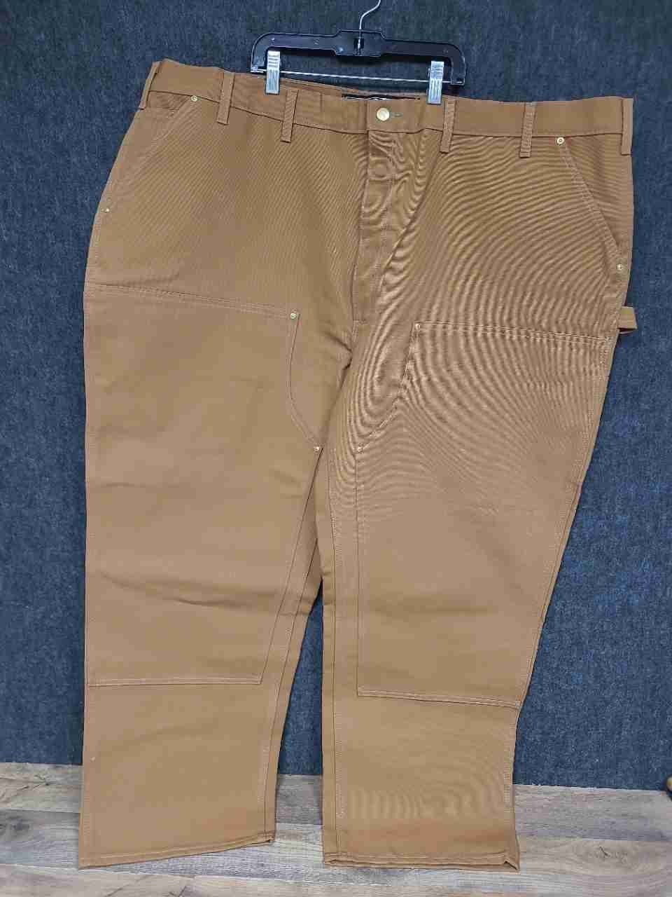 Carhartt Men's Brown B01-M Loose Fit Double Front Duck Work Pants NWT Sz 50x30