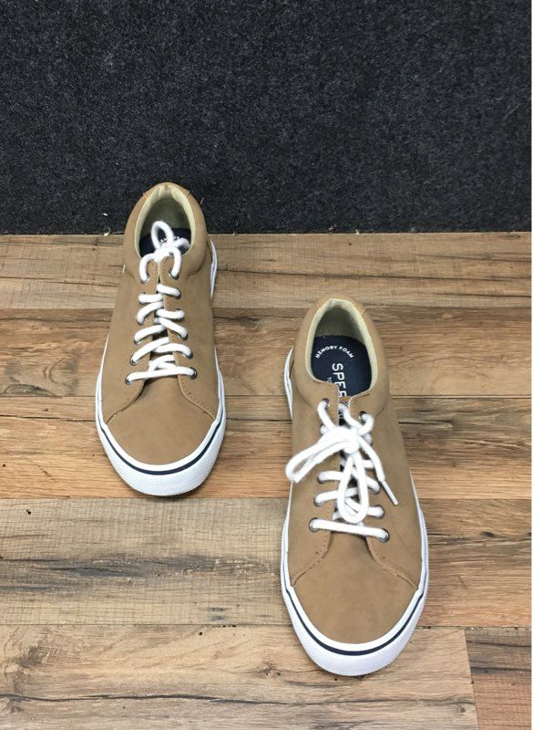 Sperry Top-Sider Captain's CVO Tan Canvas Sneakers Men's Size 8