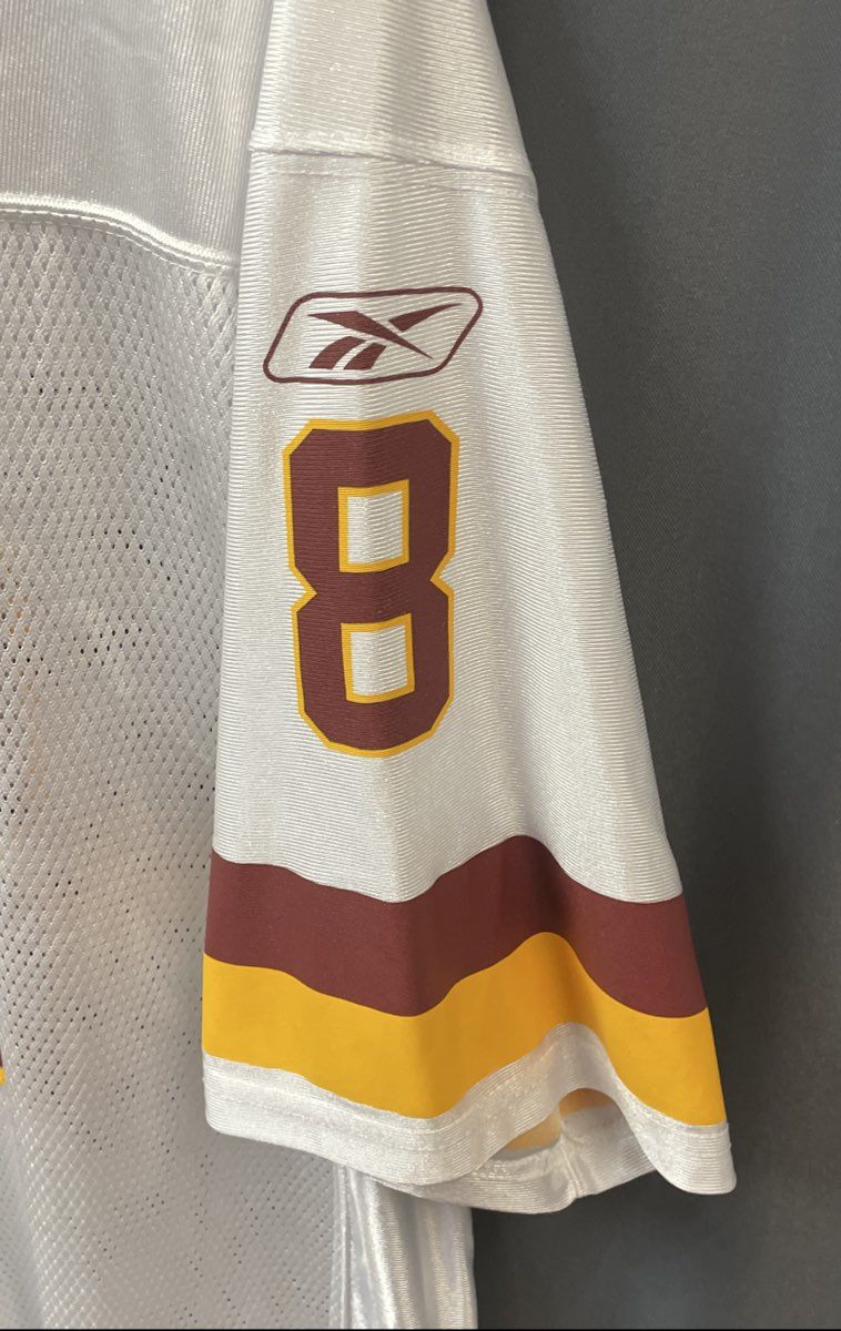Vintage 2004 Reebok Mark Brunell Washington Redskins #8 NFL Jersey White Sz L