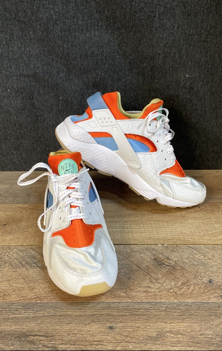 Nike Air Huarache 101 Sail White Photo Blue Orange DX2345-100 Men's Size 9