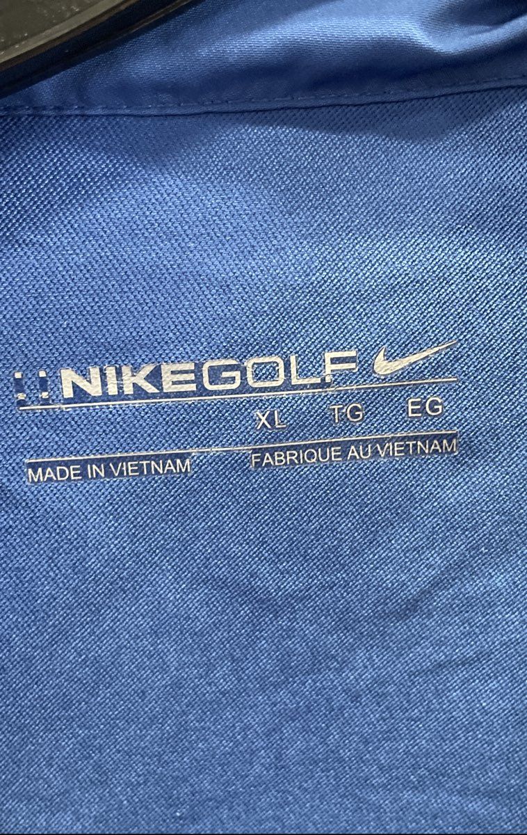Nike Golf Men's Blue Dri-FIT 1/4 Zip Pullover Windbreaker Jacket Sz XL