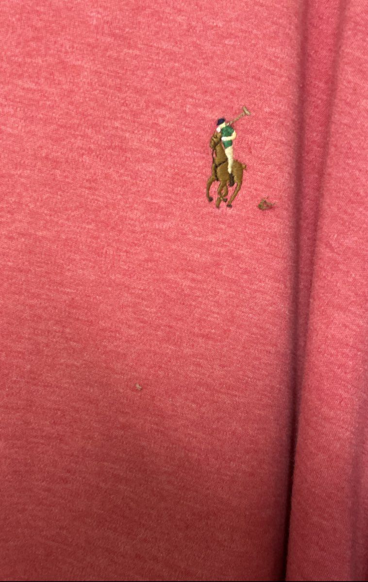 Polo Ralph Lauren Men's Heather Pink Short Sleeve Pony Logo Polo Shirt Sz 4XB
