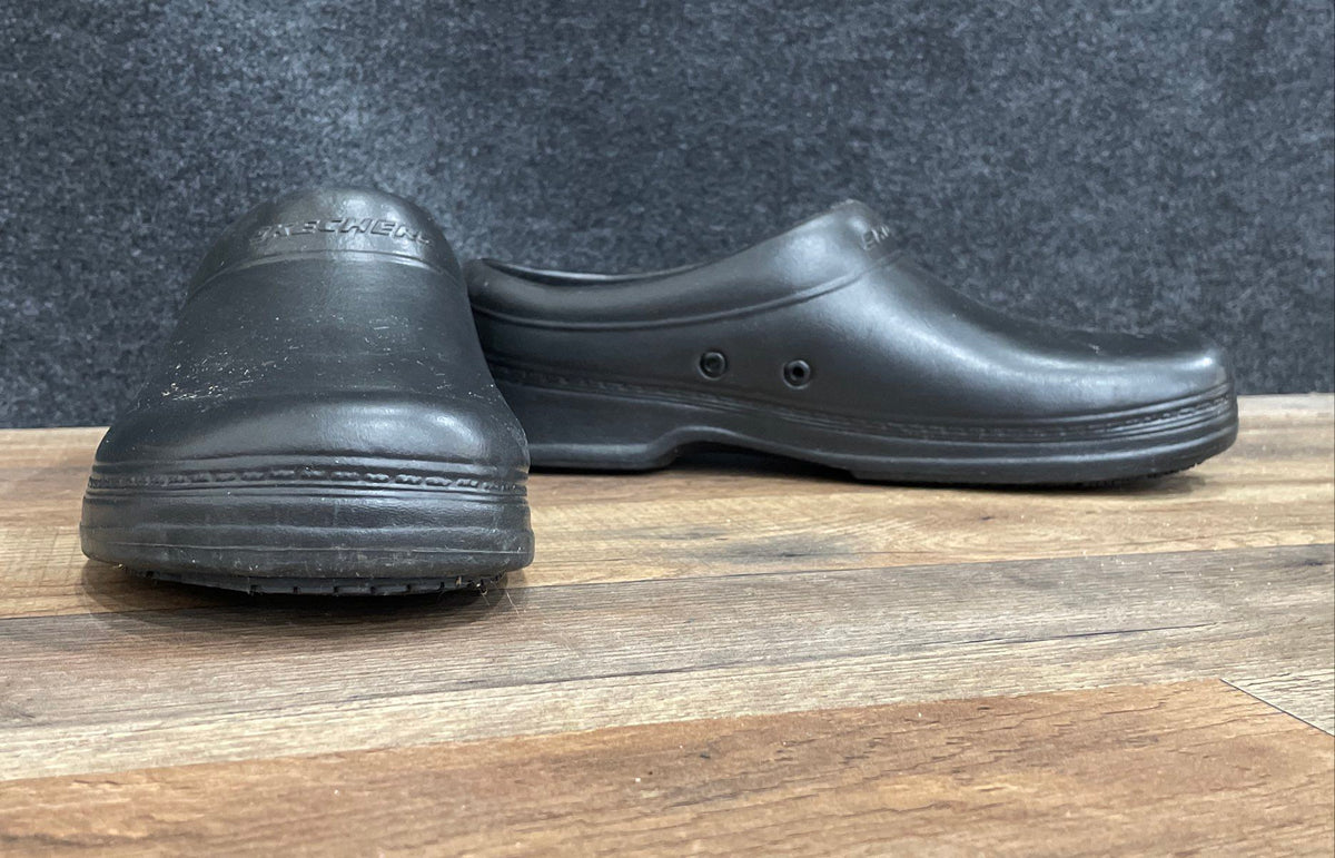 Skechers Work Black Slip Resistant Professional Clogs Men's Size 10