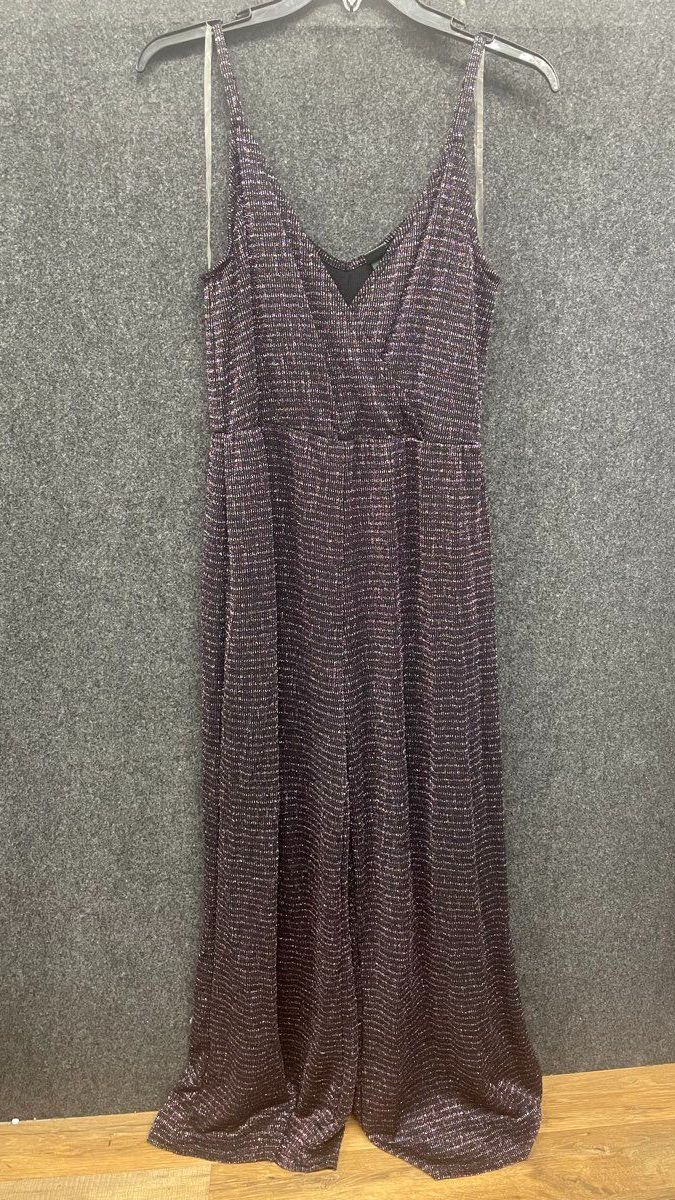 Wild Fable Women's Black Multicolored Shimmer Wide Leg Jumpsuit NWT Sz S