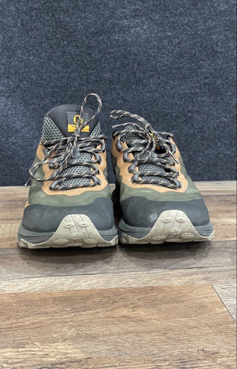 Merrell Moab Speed Brown Green Black Men's Hiking Shoes Size 9.5