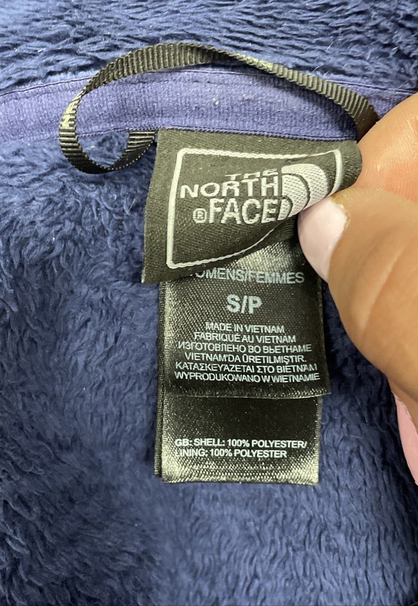 The North Face Women's Jacket Lot 3 Osito Fleece Mezzaluna Track Gray Blue S M