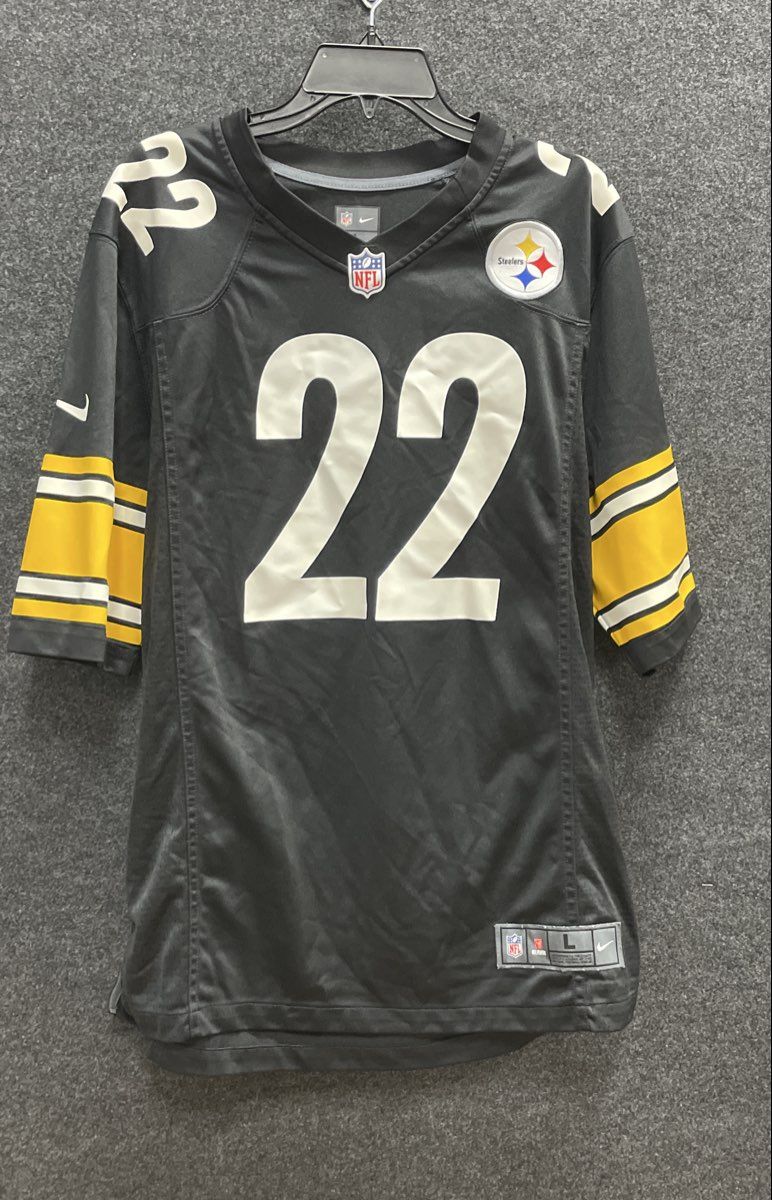 Nike Men's Pittsburgh Steelers Najee Harris #22 NFL Football Jersey Black Sz L