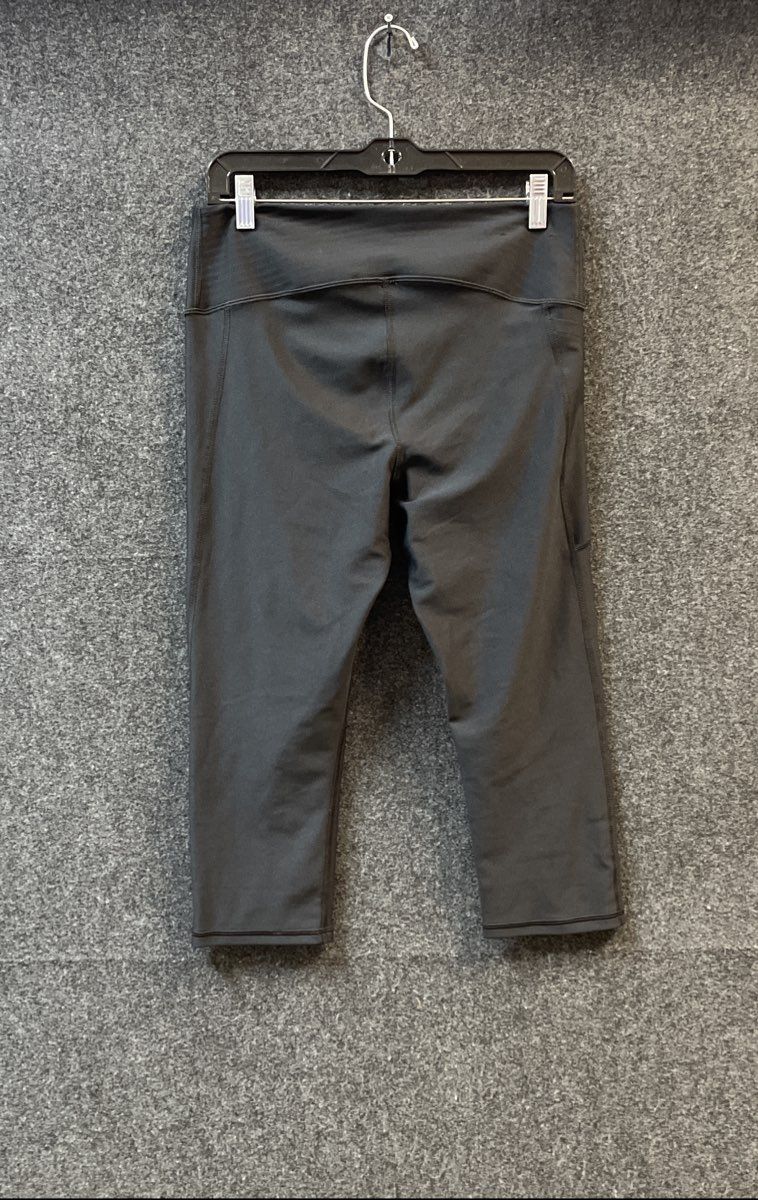Under Armour Women's Compression Leggings Black Cropped Capri Side Pocket Sz L