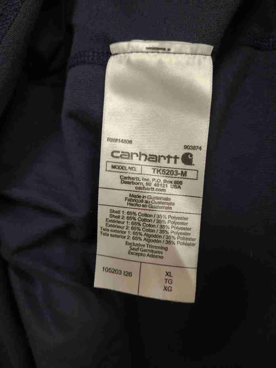 Carhartt Men's Navy Blue Force Relaxed Fit Graphic Short Sleeve T-Shirt Sz XL