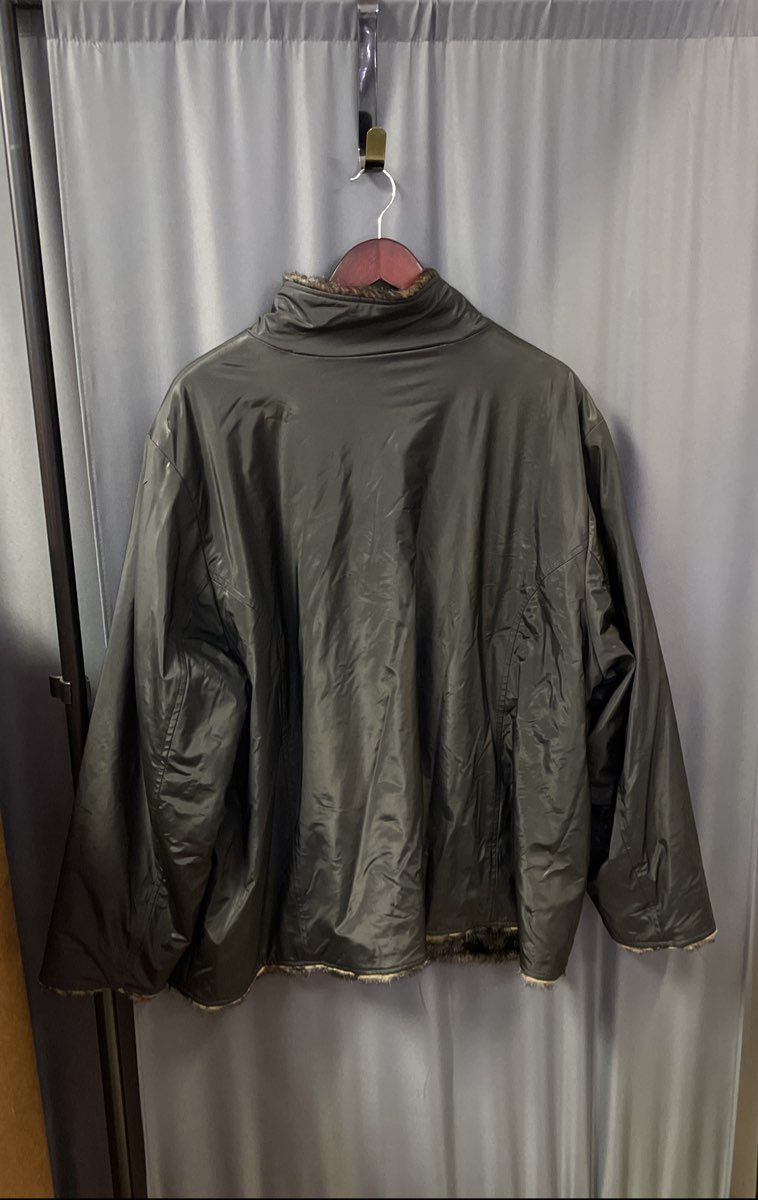 Venezia Women's Reversible Jacket Brown Gray Faux Fur Full Zip Up Sz 26/28