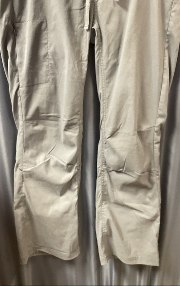 Prana Women's Gray Halle Zion Hiking Pant Roll Up Short Inseam Size 14 Short