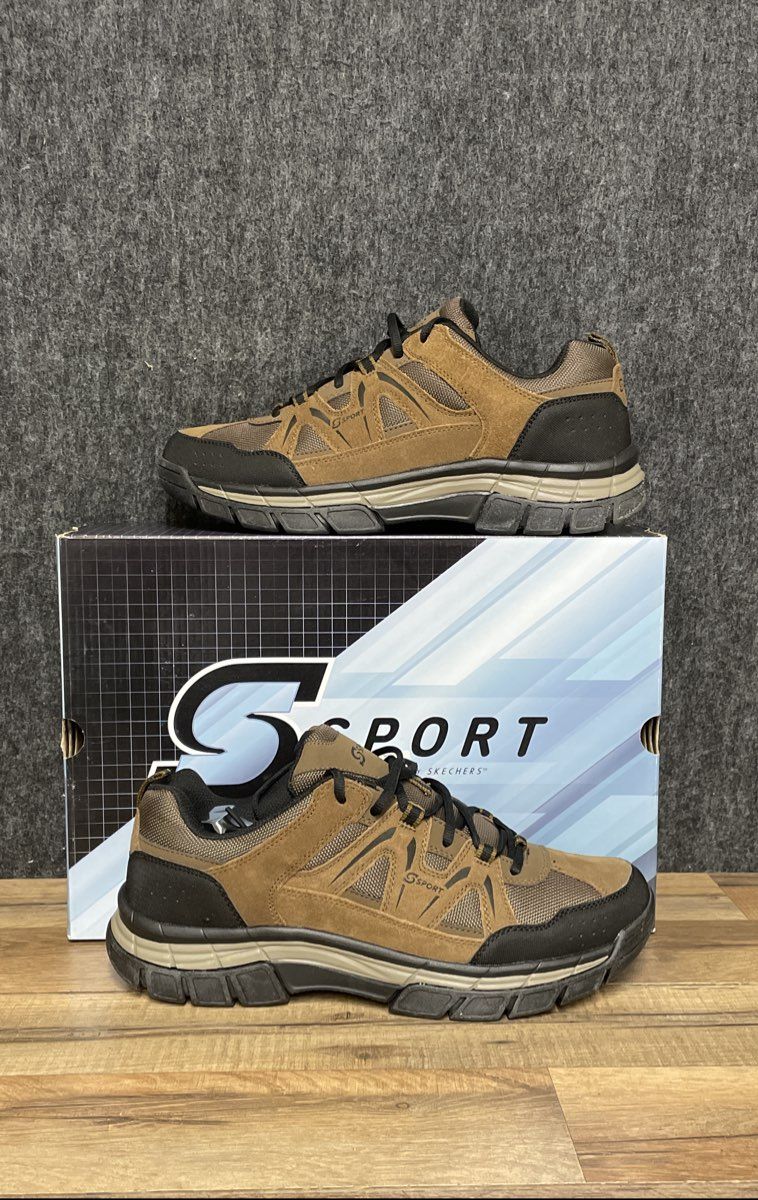 S Sport by Skechers Ascender Brown Black Men's Trail Hiking Shoes Size 10.5