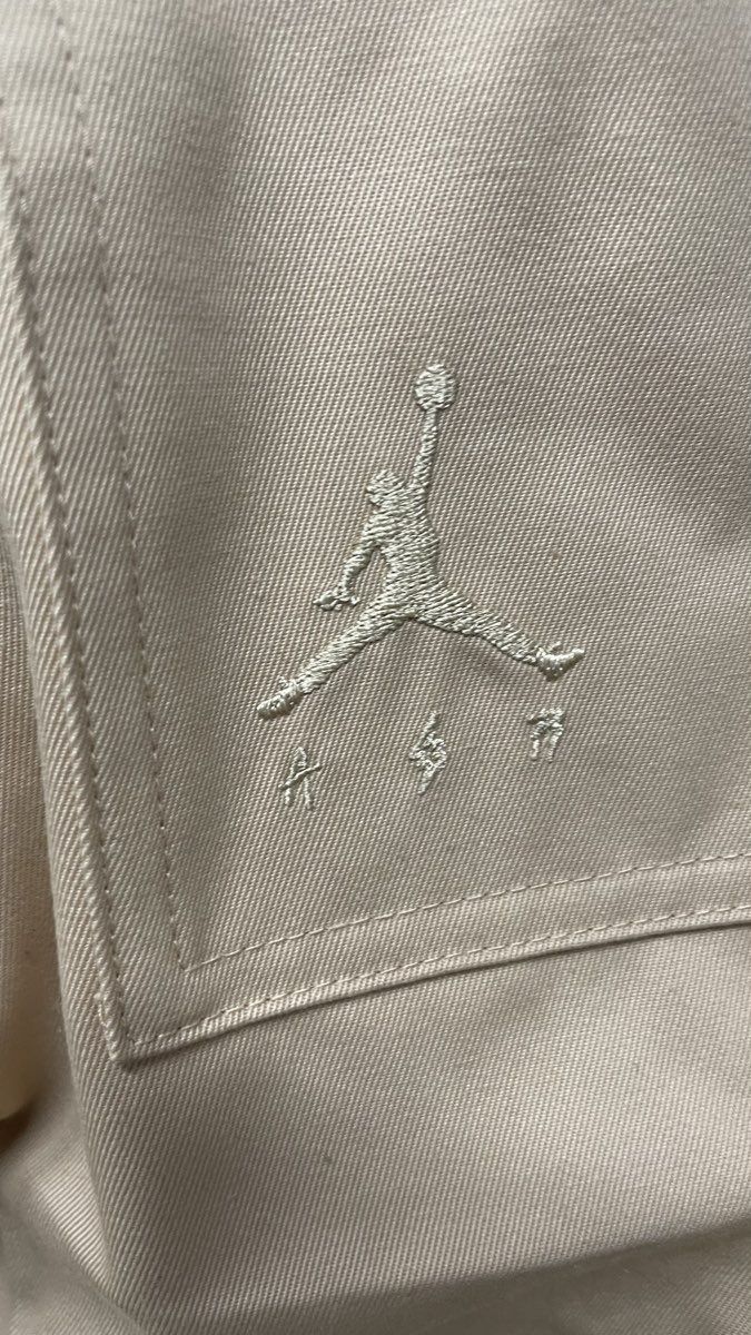 Jordan Woven Trousers Bio Beige Loose Fit Pants Size S FJ6137-296