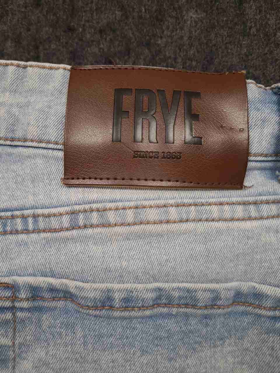 Frye Women's Light Wash High Rise Straight Leg Stretch Denim Jeans Sz 12/31