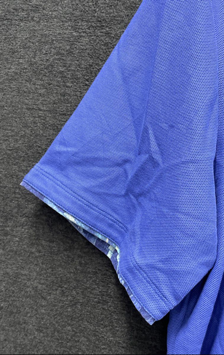 Tommy Bahama Men's Blue IslandZone Supima Cotton Blend Polo Shirt Sz L