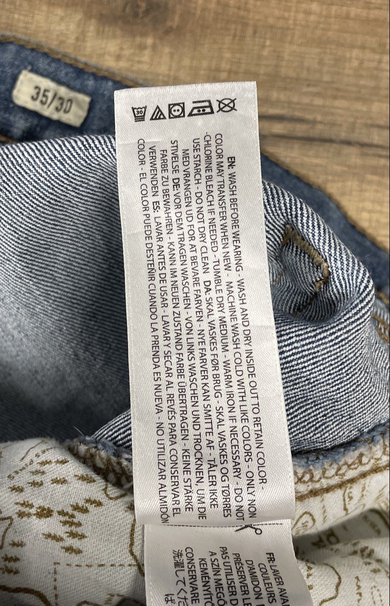Ariat Men's M5 Straight Fit Straight Leg Jeans Blue Sz 35x30