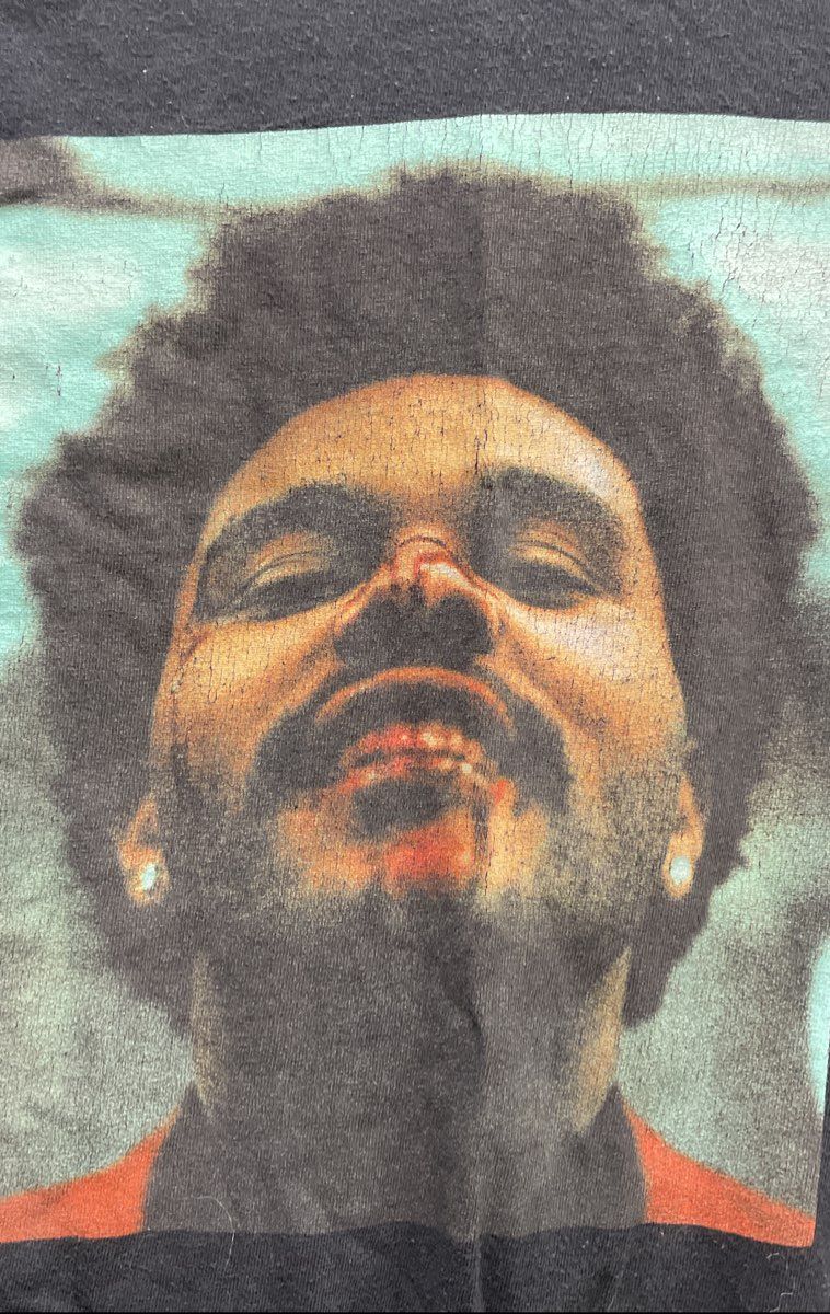 The Weeknd After Hours Album Graphic T-Shirt XO Brand Black Double Stitch Sz L