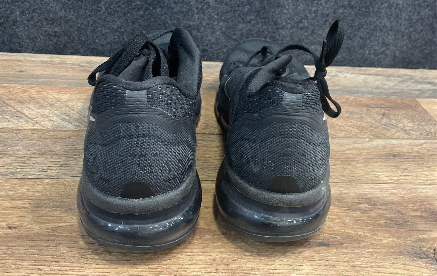 Nike Air Max 2014 Black Reflective Silver Men's Running Shoes Size 13