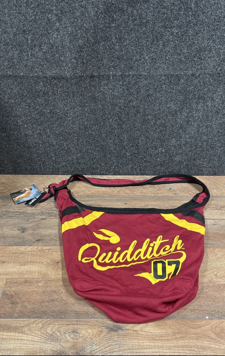 Harry Potter Hot Topic Quidditch 07 Golden Snitch Hobo Slouch Bag Jersey NWT