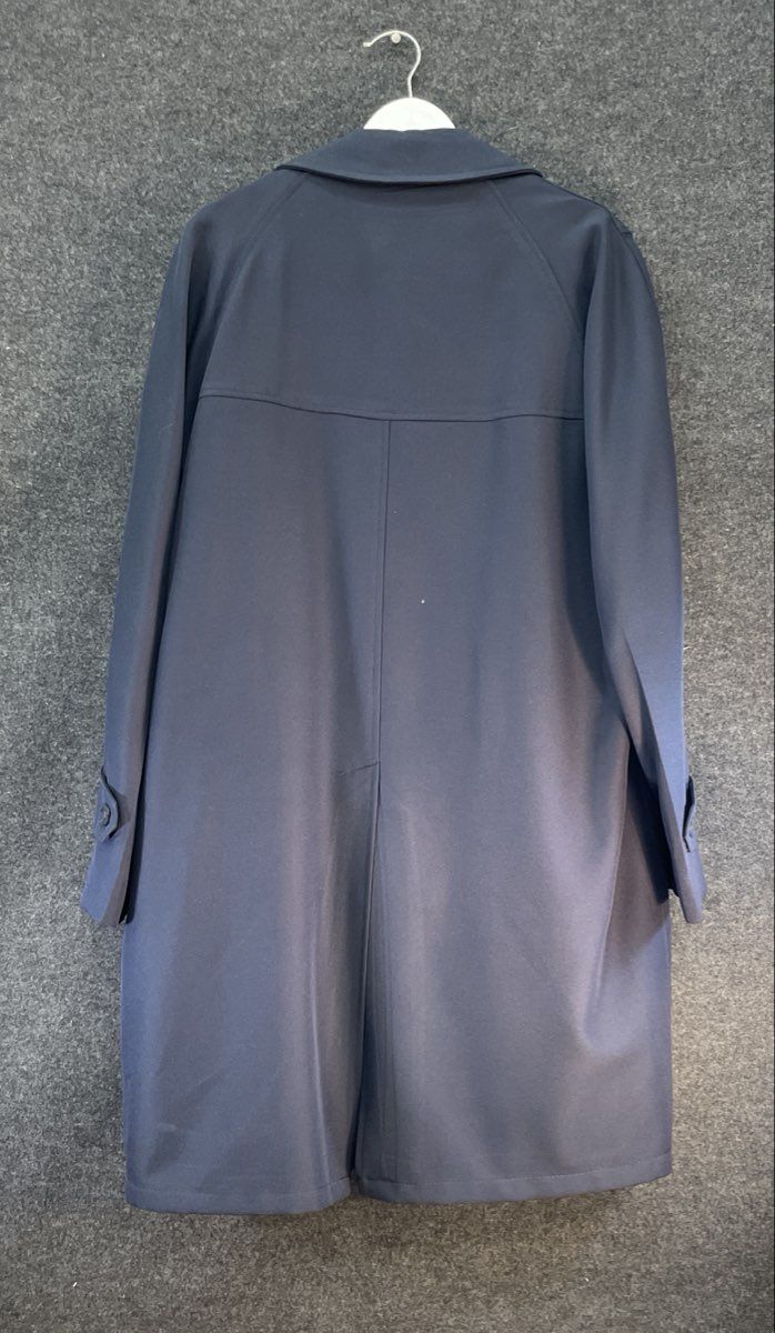 Vintage 70s Towncraft Navy Blue Zip Out Liner Car Coat Sz 40 Regular