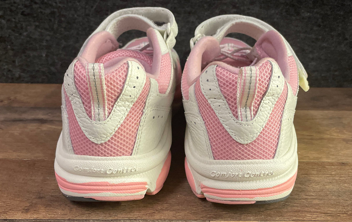 Dr. Comfort Victory White Pink Orthopedic Walking Shoes Women's Size 12W