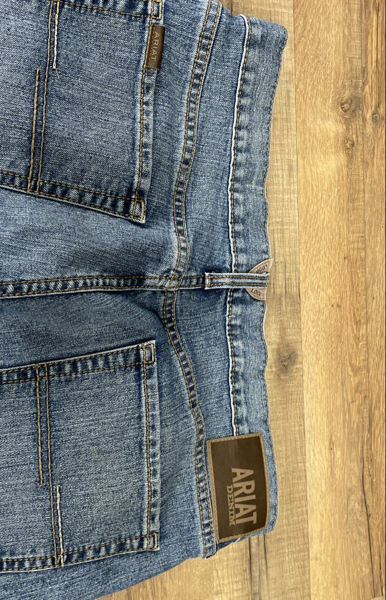 Ariat Men's M5 Straight Fit Straight Leg Jeans Blue Sz 35x30
