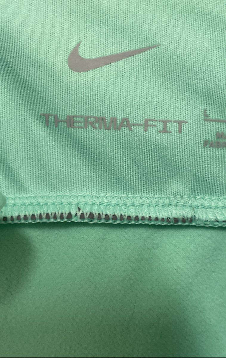 Nike Women's Mint Green Therma-Fit Strike Drill Top Performance 1/4 Zip Sz L