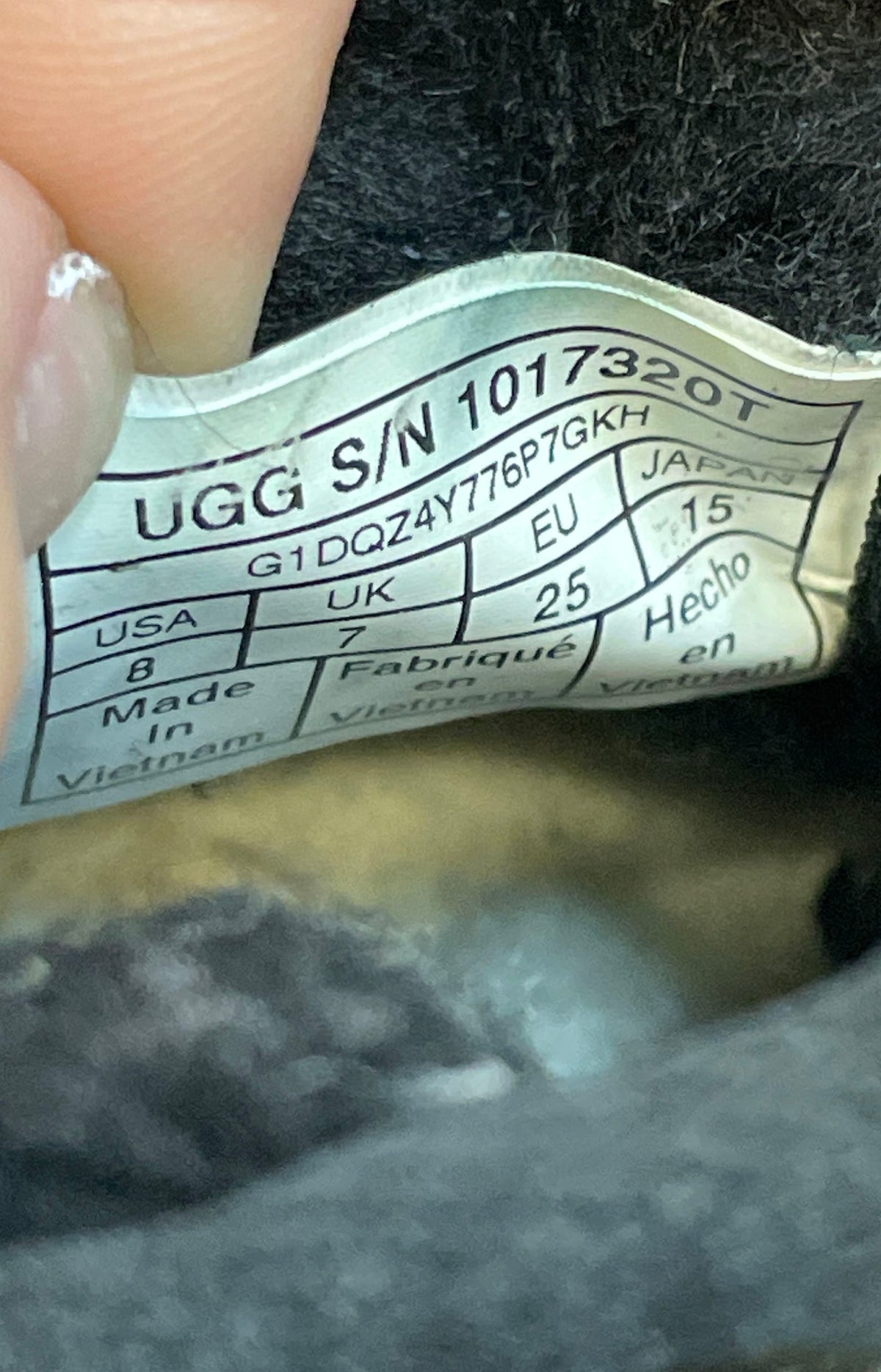UGG Rennon Black Suede Lace Up Side Zip Toddler Boots Size 8