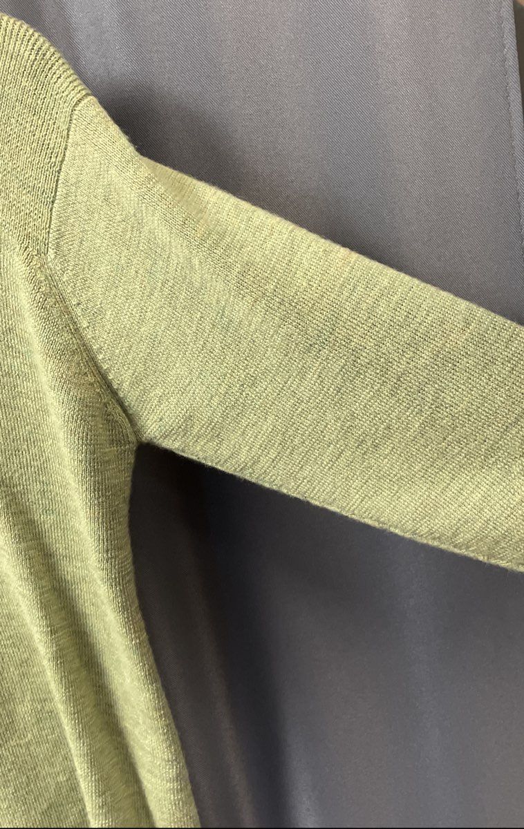 Eileen Fisher Women's Green Turtleneck Short Sleeve Knit Pullover Top Size XS