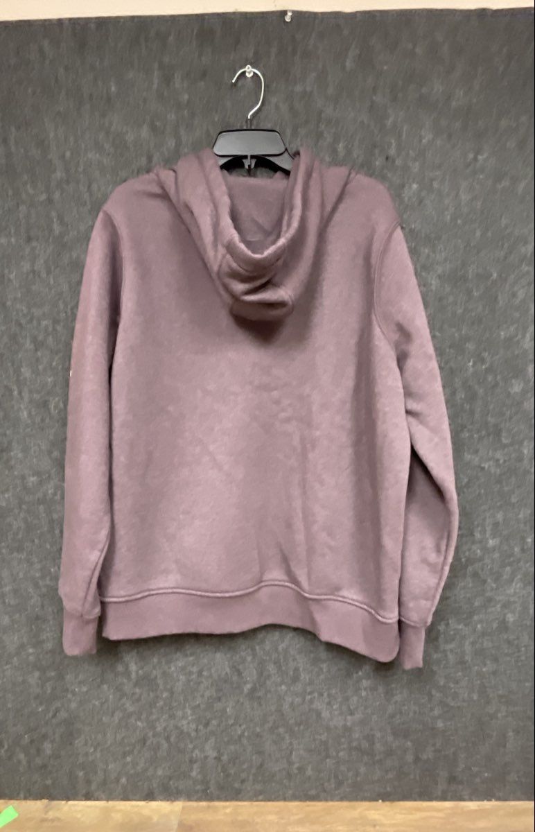 Carhartt Girls Youth Relaxed Fit Purple Heather Logo Sleeve Pullover Hoodie XL