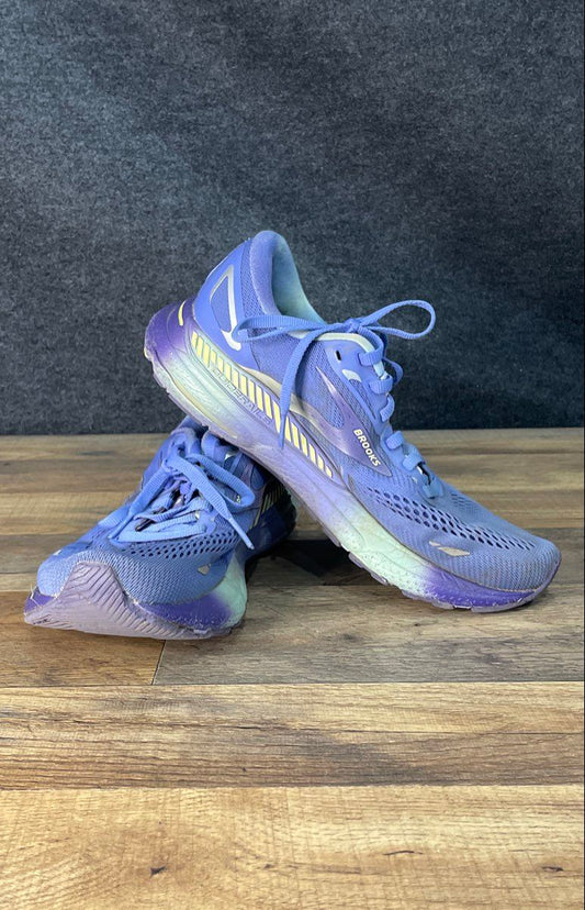 Brooks Adrenaline GTS 23 Blue Purple Gradient Running Shoes Women's Size 9