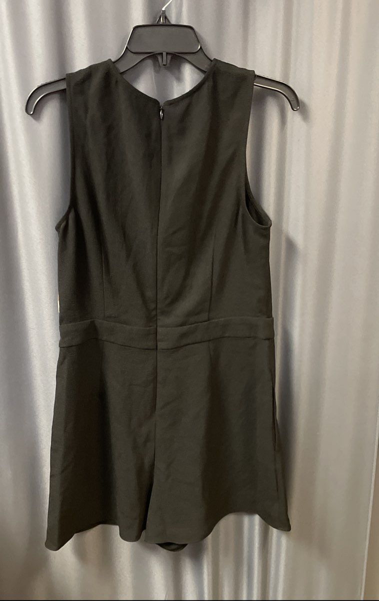 Rachel Roy Women's June Romper Black Sleeveless Twist Front Cutout Sz 8 NWT