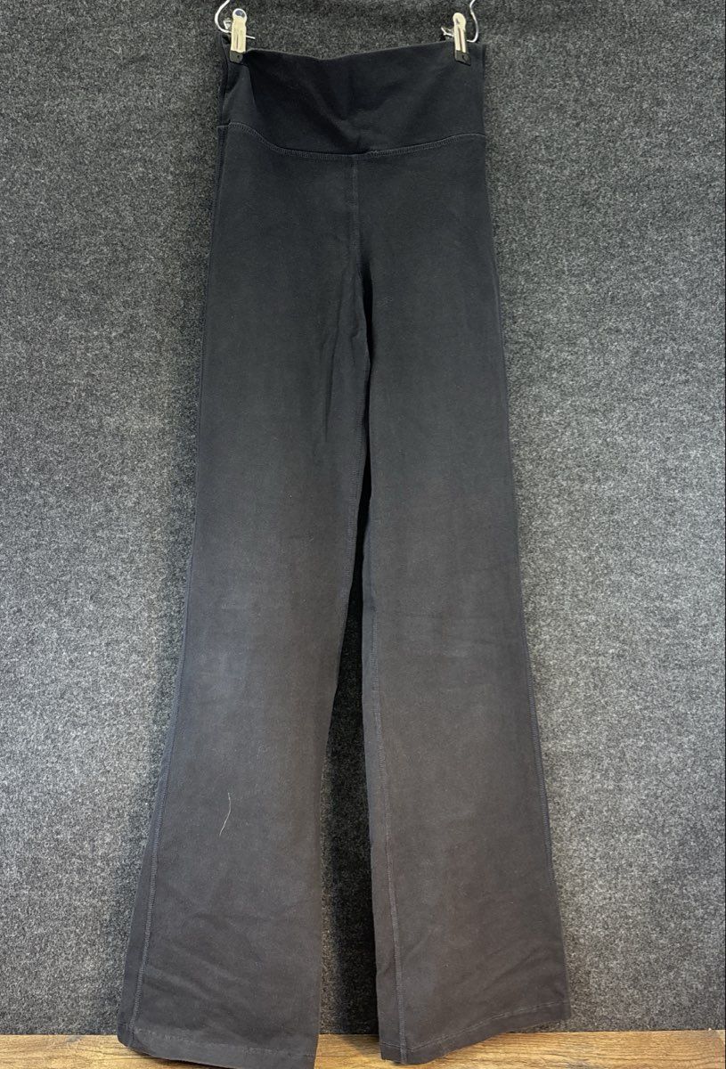 Patagonia Women's Serenity Black Organic Cotton Stretch Flare Yoga Pants Sz XS