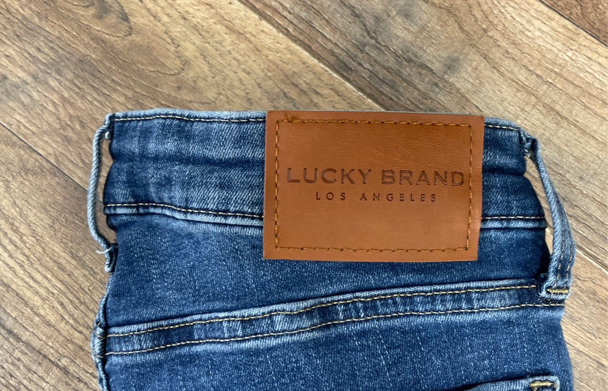 Lucky Brand Women's Sweet Boot Blue Faded Denim Bootcut Jeans Sz 2/26 Regular