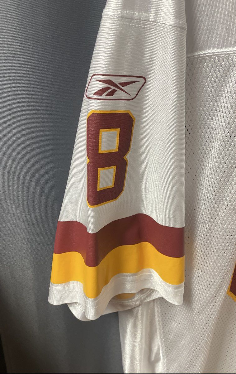 Vintage 2004 Reebok Mark Brunell Washington Redskins #8 NFL Jersey White Sz L