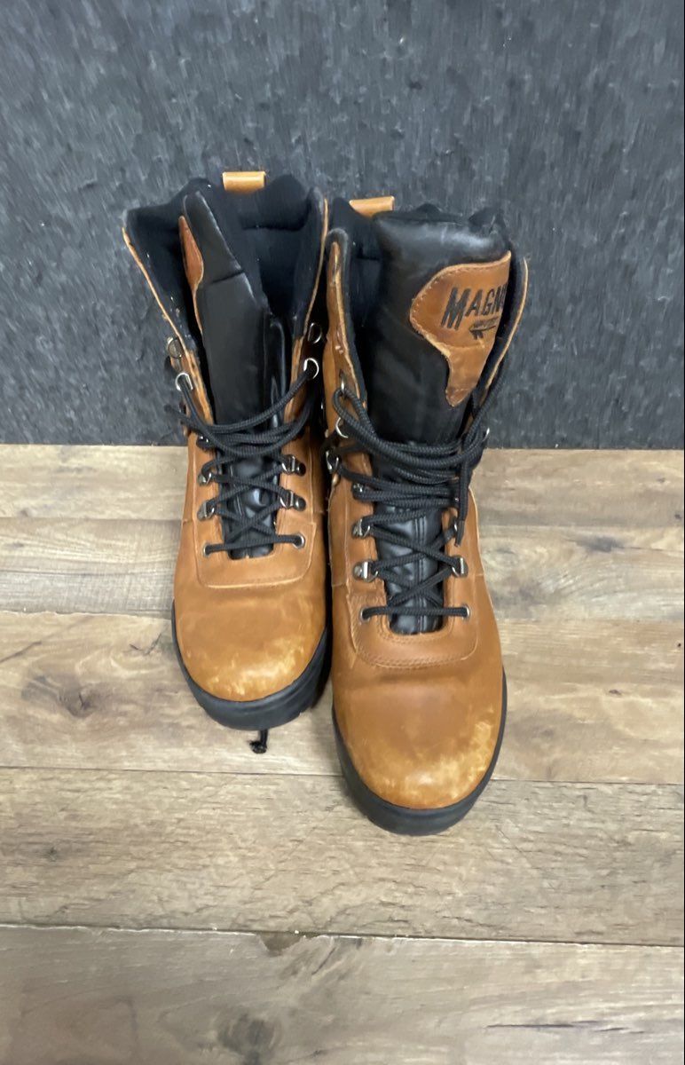 Vintage Y2K Magnum Scout 1268 Tan Leather Tactical Boots Size 11.5