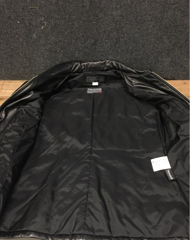 Z-Casey Women's Black Thinsulate Insulated Lambskin Leather Jacket Sz 88 XL