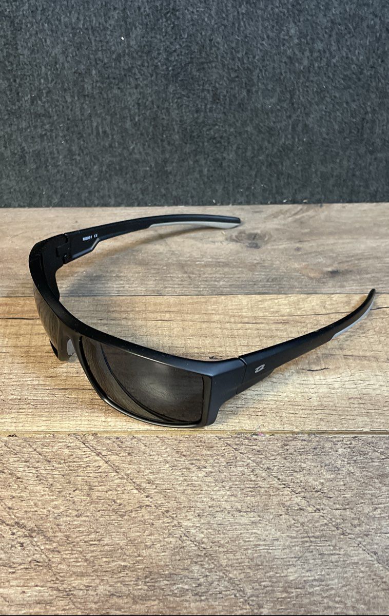 Rivbos Men's Sport Sunglasses Black Wrap Frame RB861 61-17-128 With Case