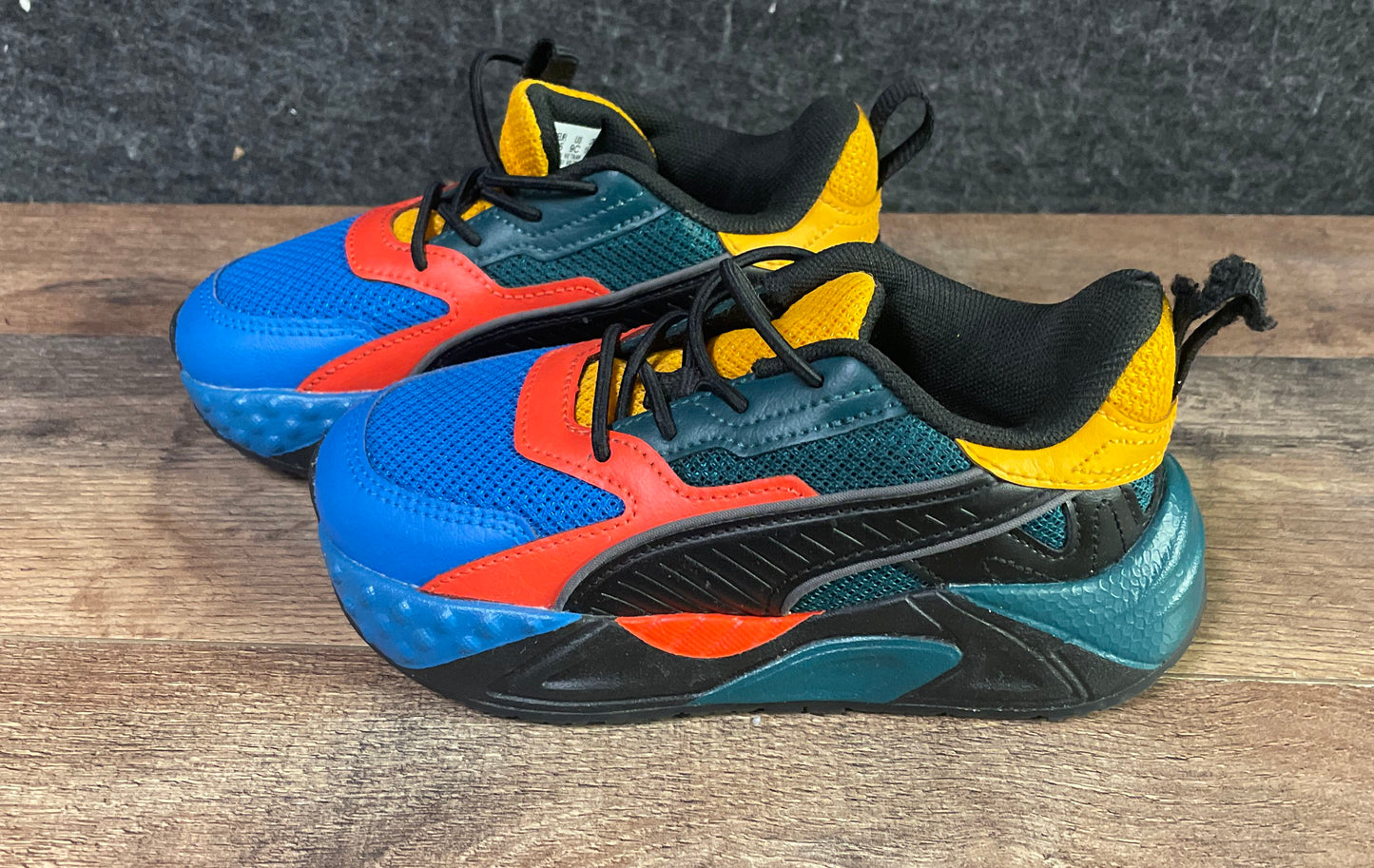 Puma RS-X Reinvent Multi-Color Blue Red Toddler Sneakers Size 9C
