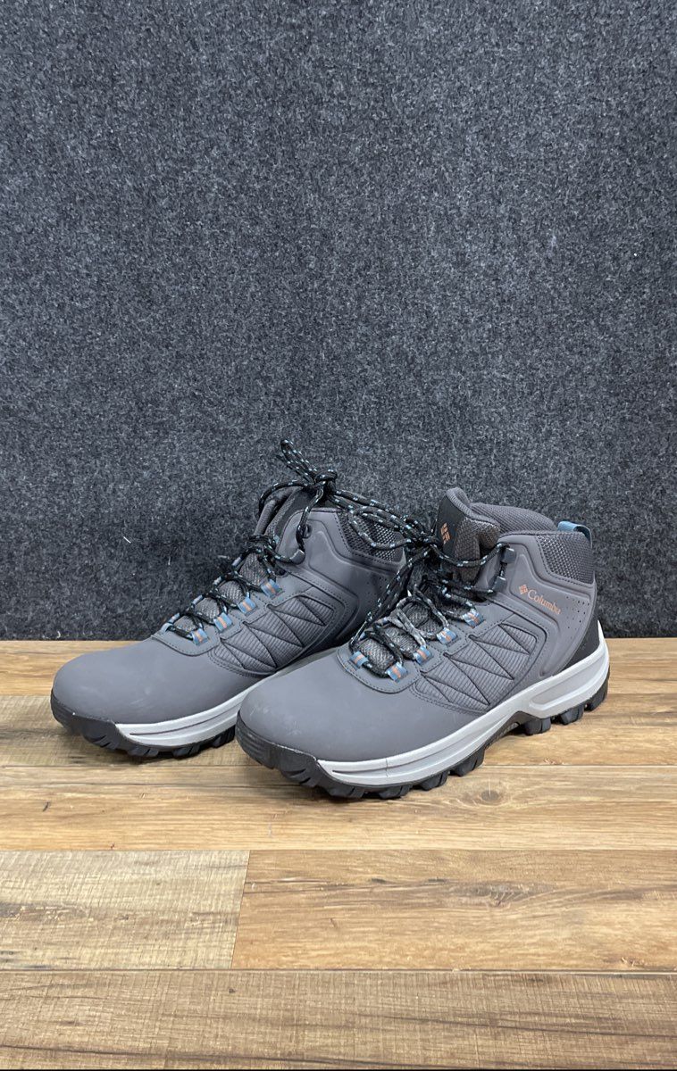 Columbia Traverse Hike Grey Graphite Men's Mid Hiking Boots Size 9.5