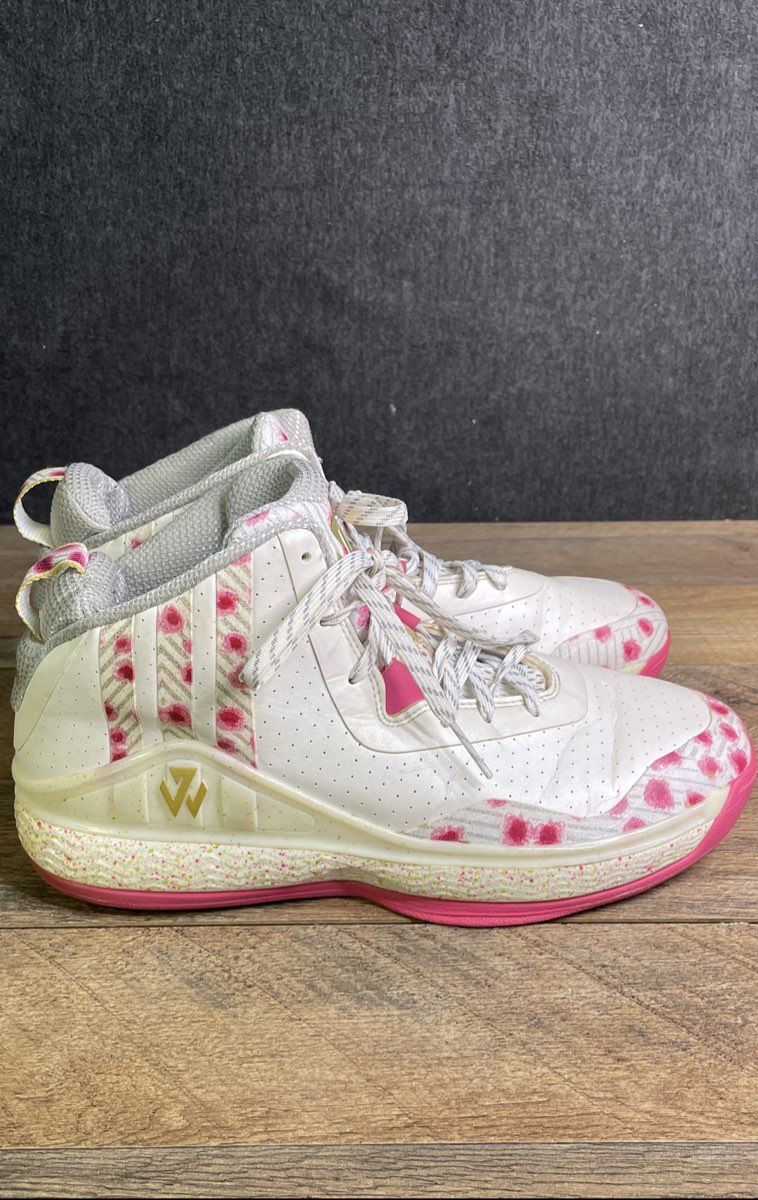 Adidas J Wall 1 Florist City Cherry Blossom Basketball Shoes Men's Size 9.5