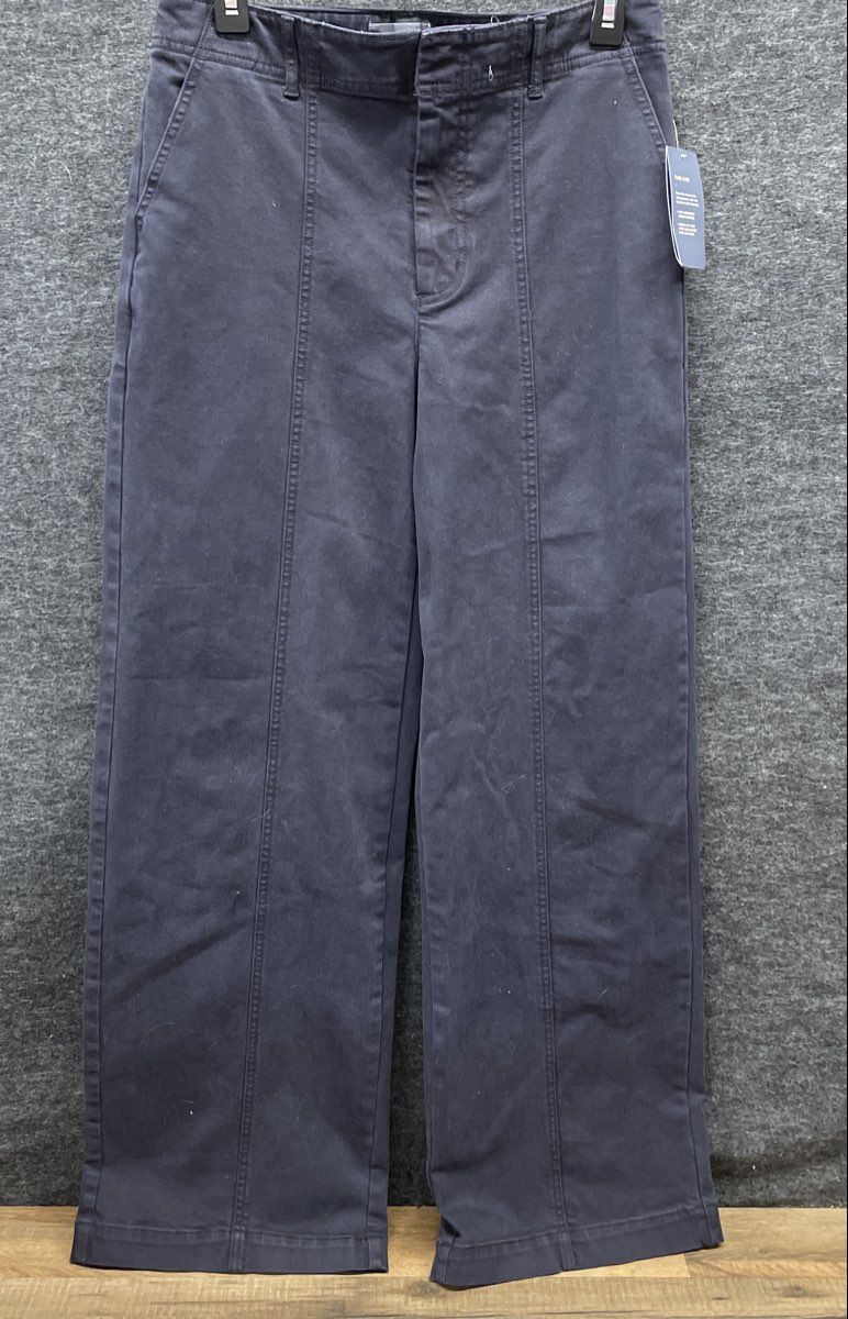 Universal Thread Women's Navy Blue Seam Detail Wide Leg Pants Sz 4 NWT